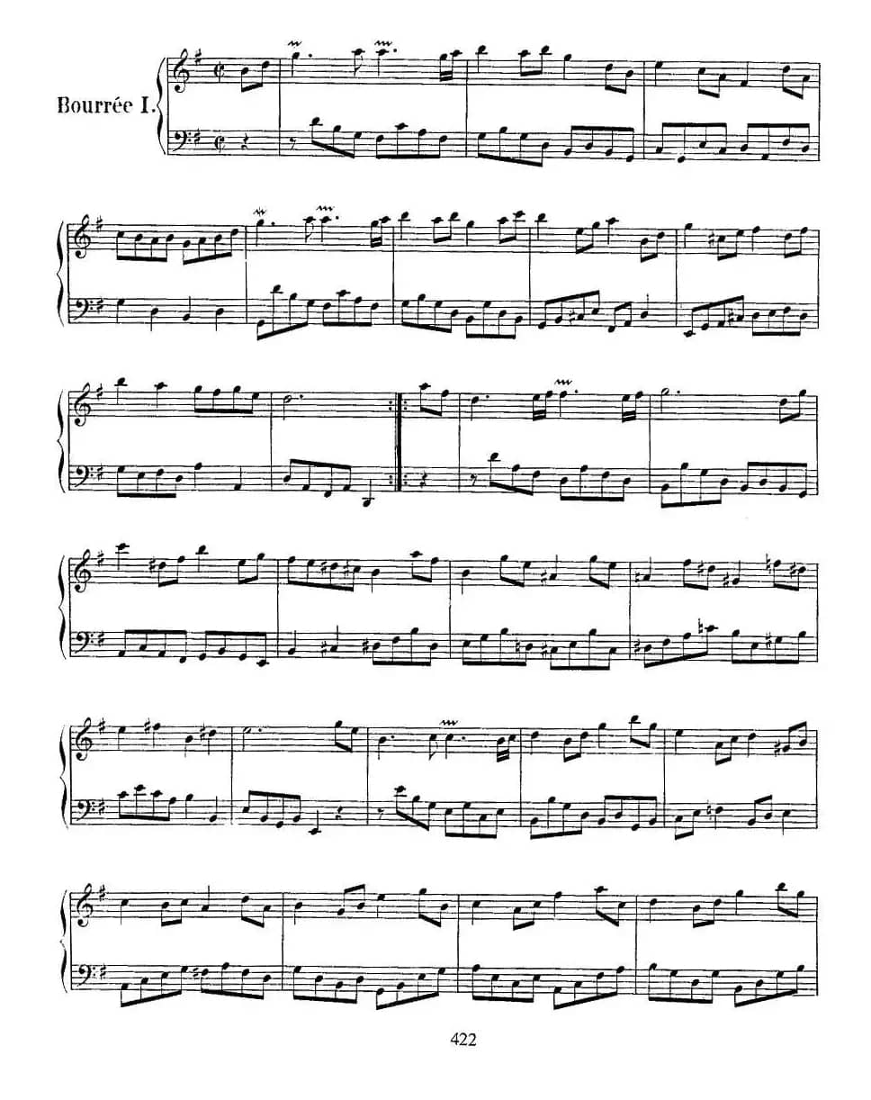 法国组曲之五:G大调