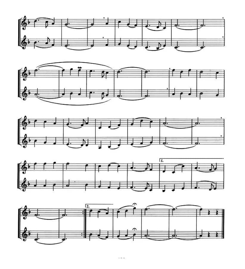 我们的生活充满阳光（小号二重奏）