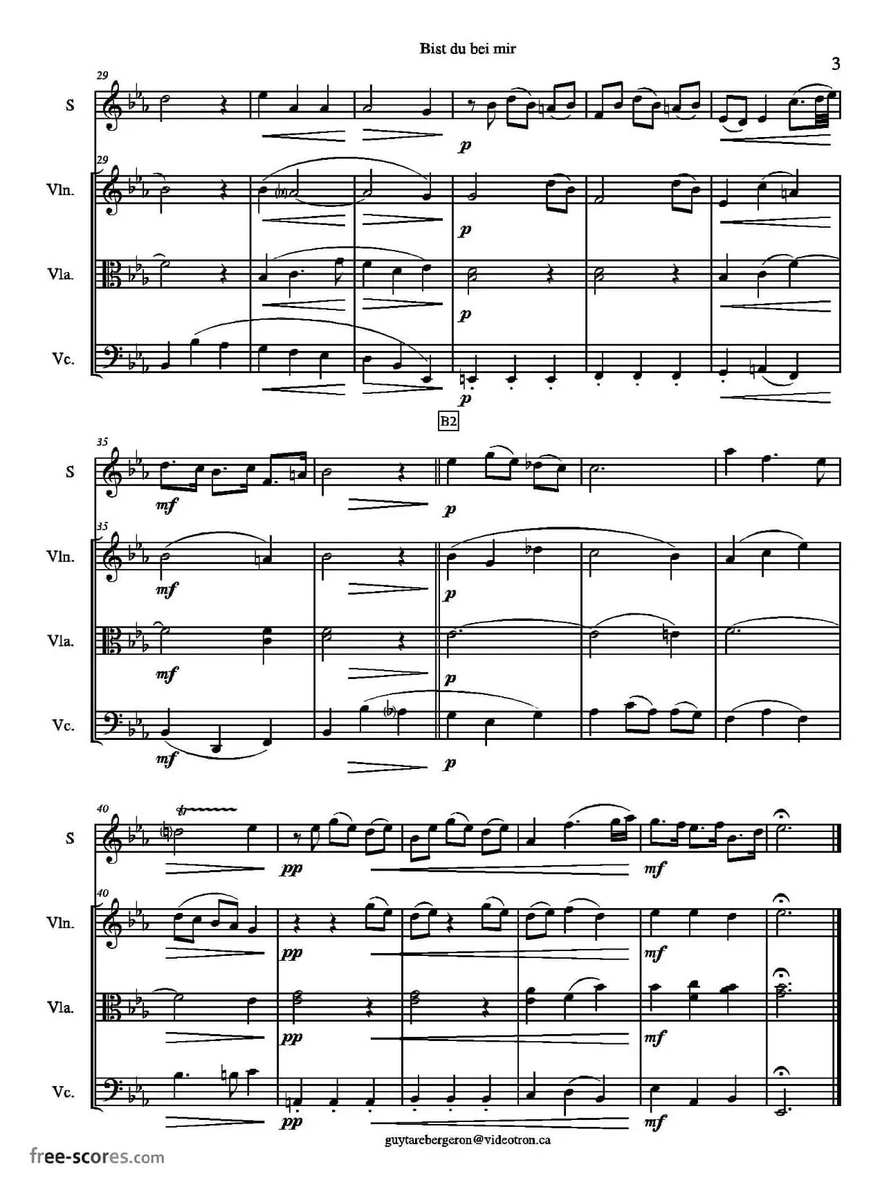 Bist du bei mir（BWV508）