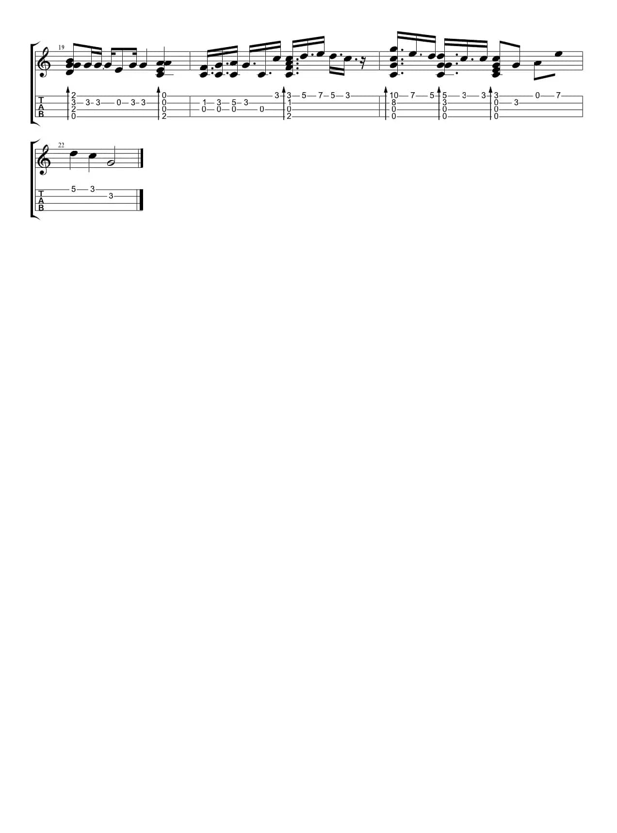 三人游（尤克里里谱）