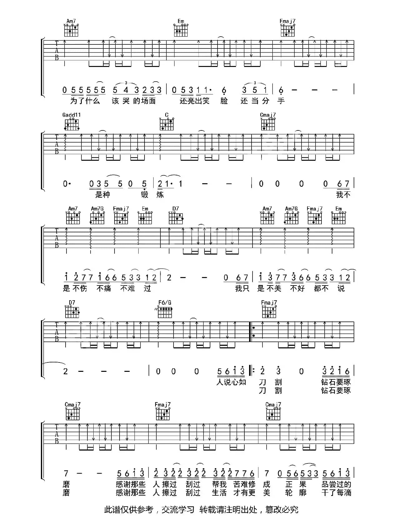 不说（电影《从你的全世界路过》主题曲）