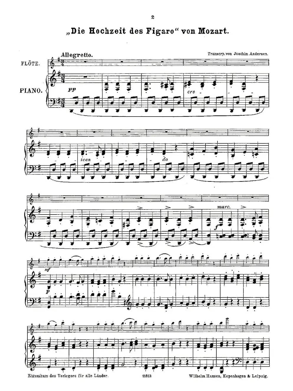 Opern-Transcriptionen.Op.45-1（长笛+钢琴伴奏）