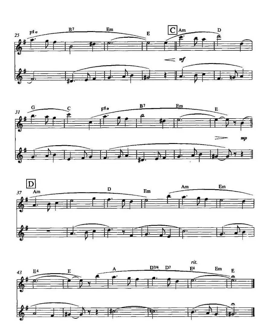 就一会儿（双长笛）