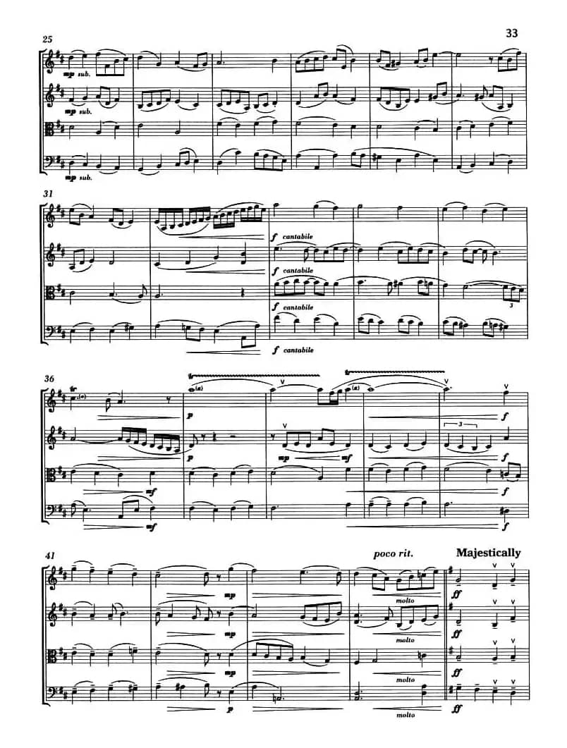 O COME, ALL YE FAITHFUL（弦乐四重奏）