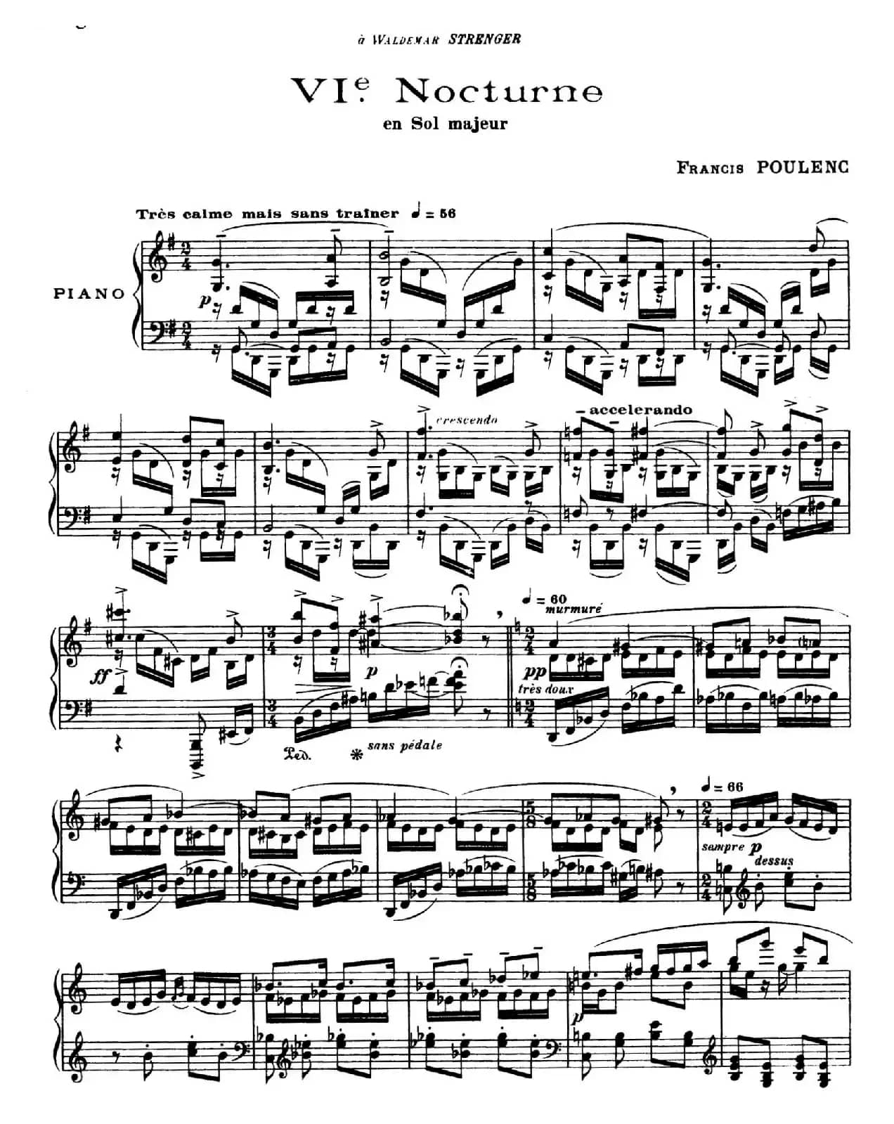 Eight Nocturnes (8首夜曲·Ⅵ)