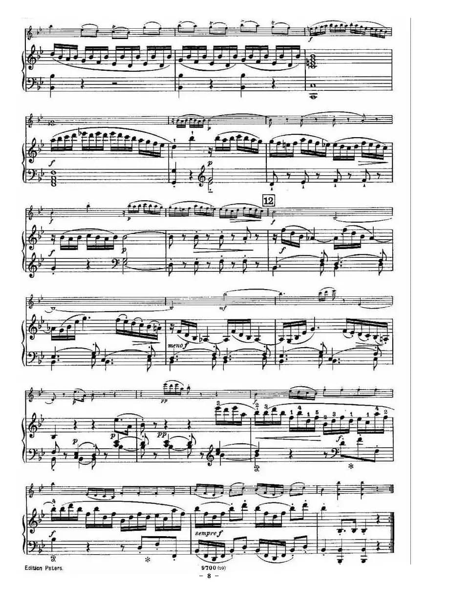 SONATE（奏鸣曲）（小提琴+钢琴伴奏）