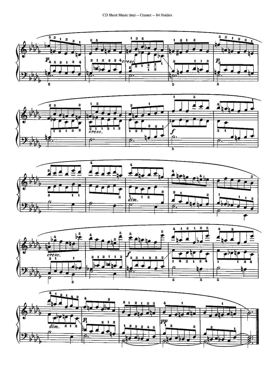 Cramer - 84 exercices（26—30）（克拉莫84首钢琴练习曲）