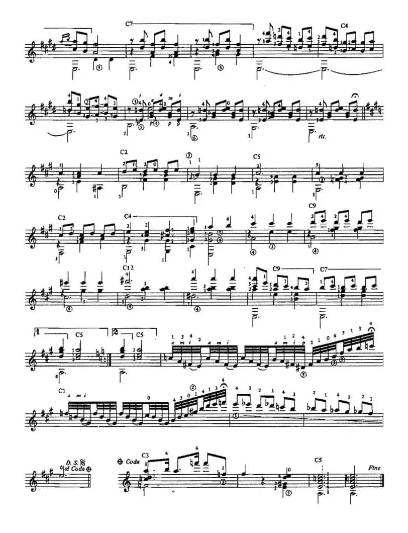 Mazurka Apasionata(古典吉他)