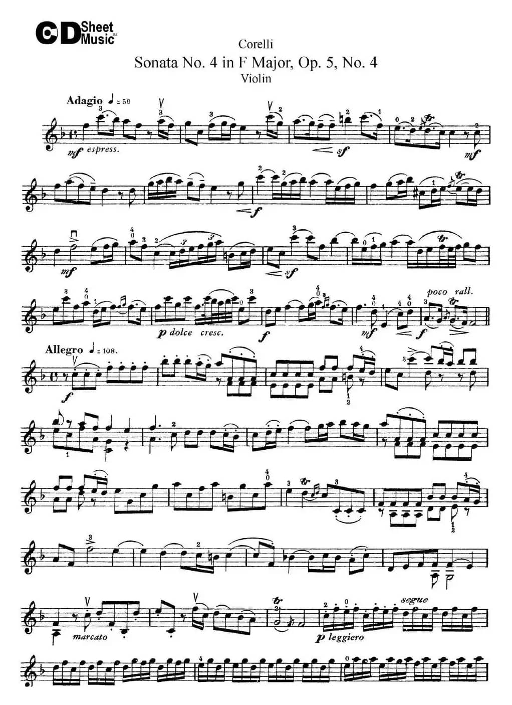 Sonata No.4 in F MajorOp.5 No.4