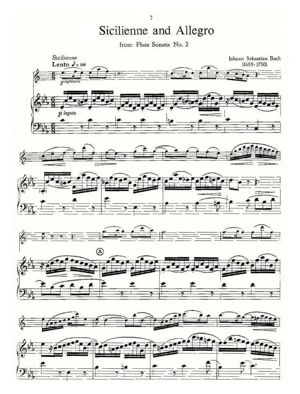 巴赫 - 西西里舞曲与快板（萨克斯+钢琴）