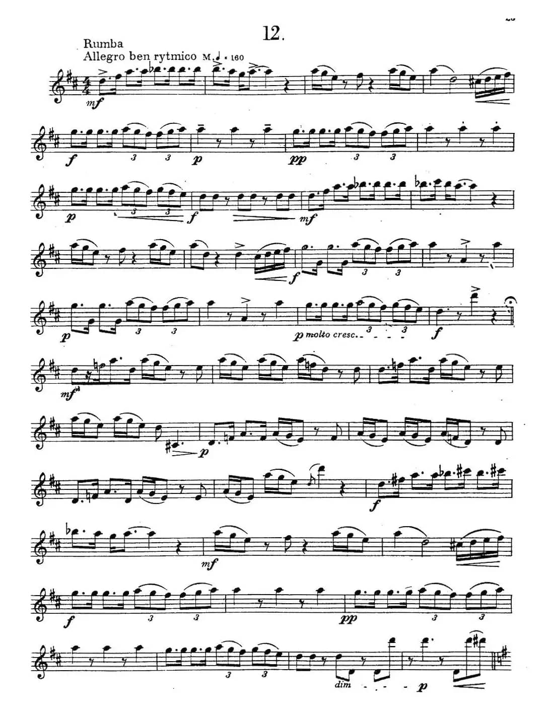 奇特克-萨克斯练习曲之12（ETUDY PRO SAXOPHON - FR ZITRK.op.3）