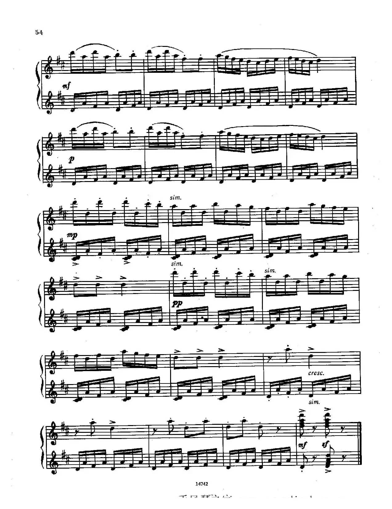 佐罗塔耶夫-六首儿童组曲之四