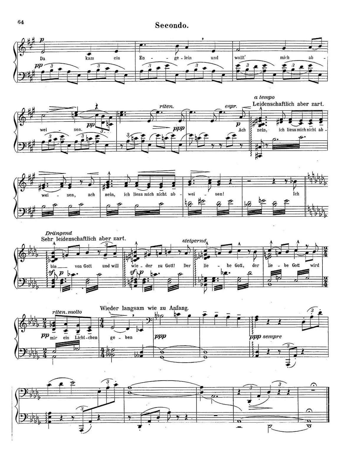 c小调第二交响曲“复活”（Ⅳ）（改编四手联弹版）