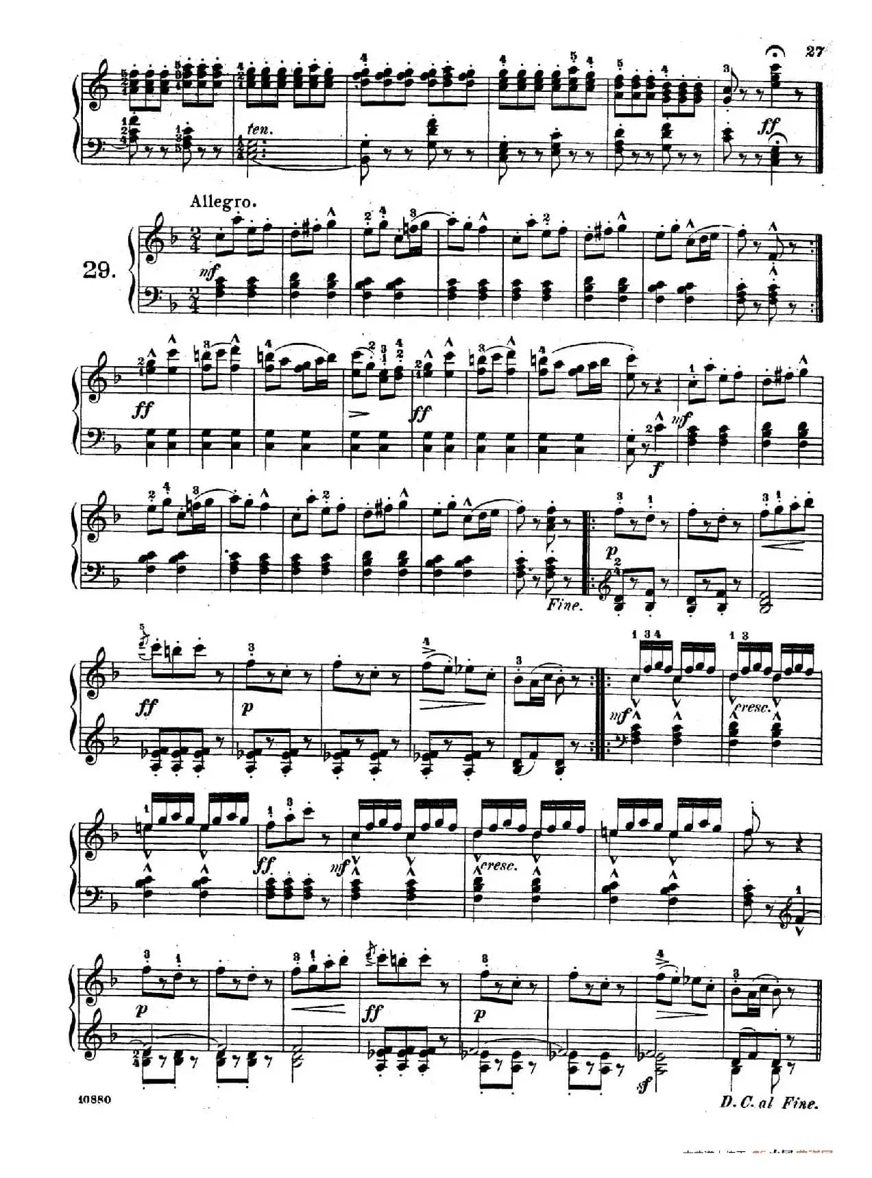 Etudes Enfantines Op.37（儿童钢琴练习曲 第26——30首）