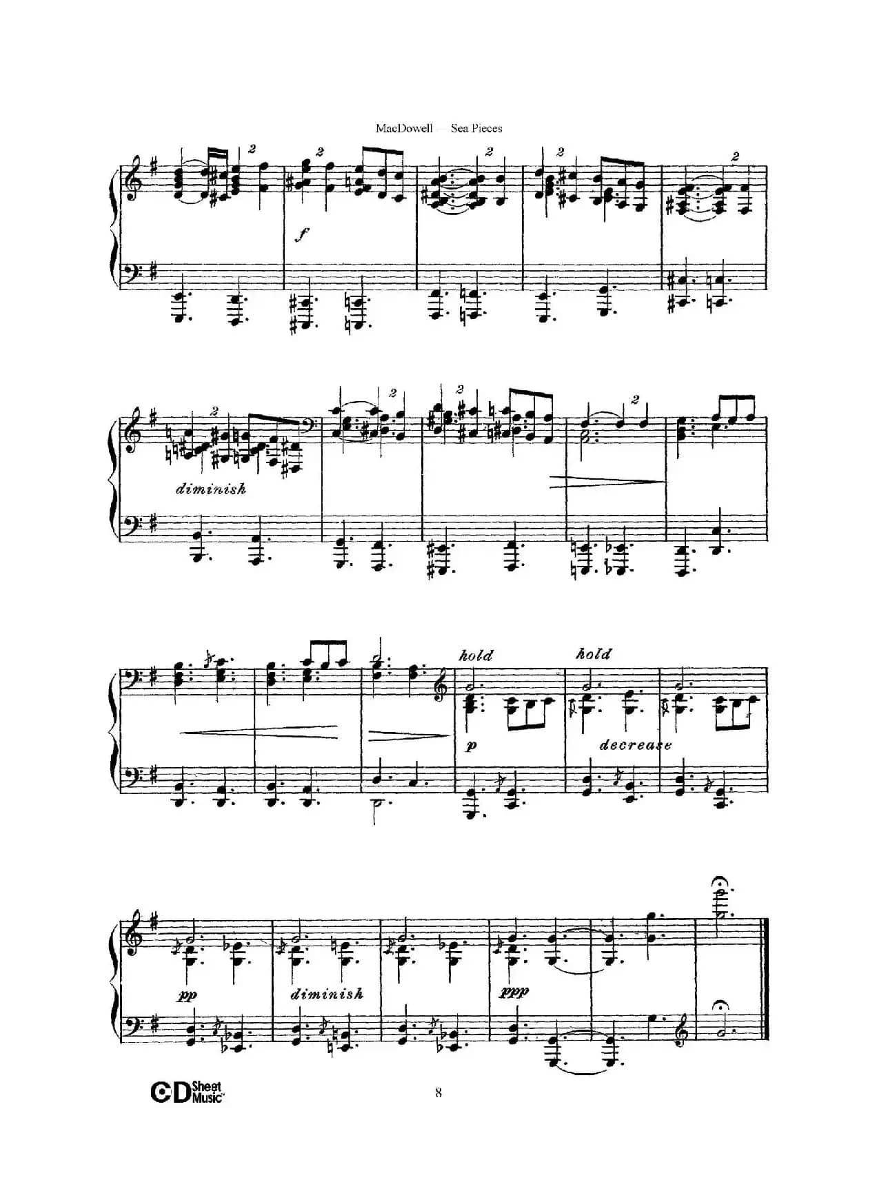 海景 Sea Pieces Op.55（No.3）