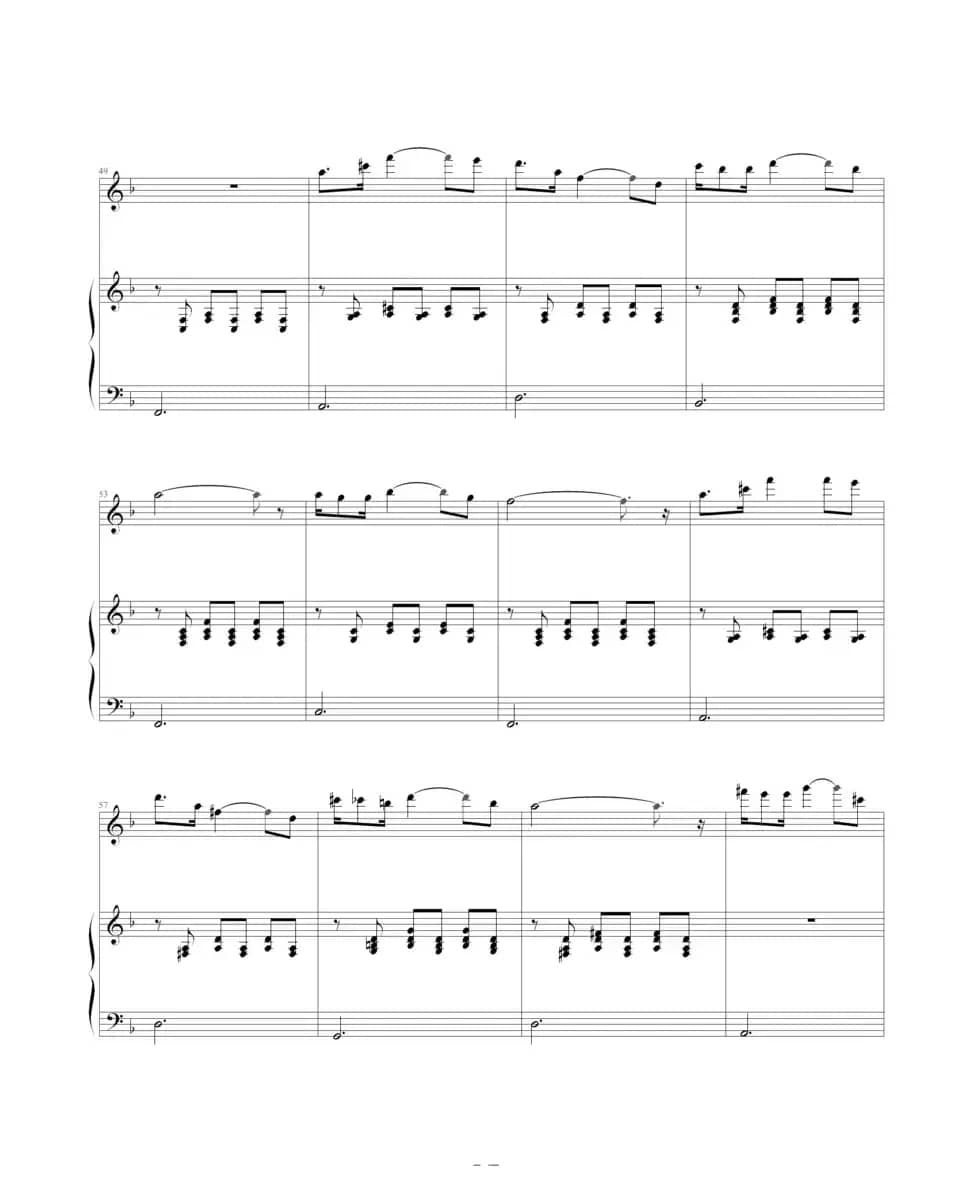 舒伯特小夜曲（钢琴伴奏谱）