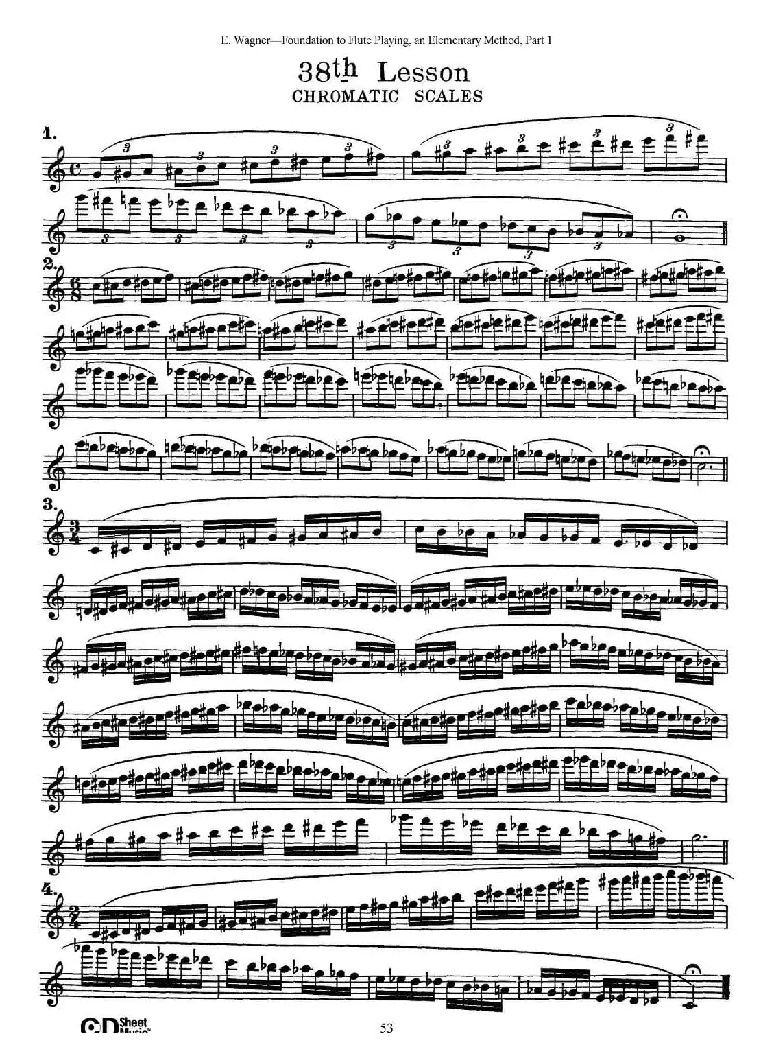 长笛演奏基础教程练习（31—40）