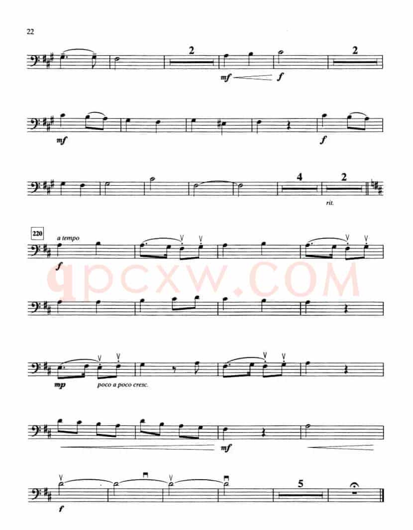 IV.O DU FROHLICHE/ECHO CAROL(大提琴分谱)