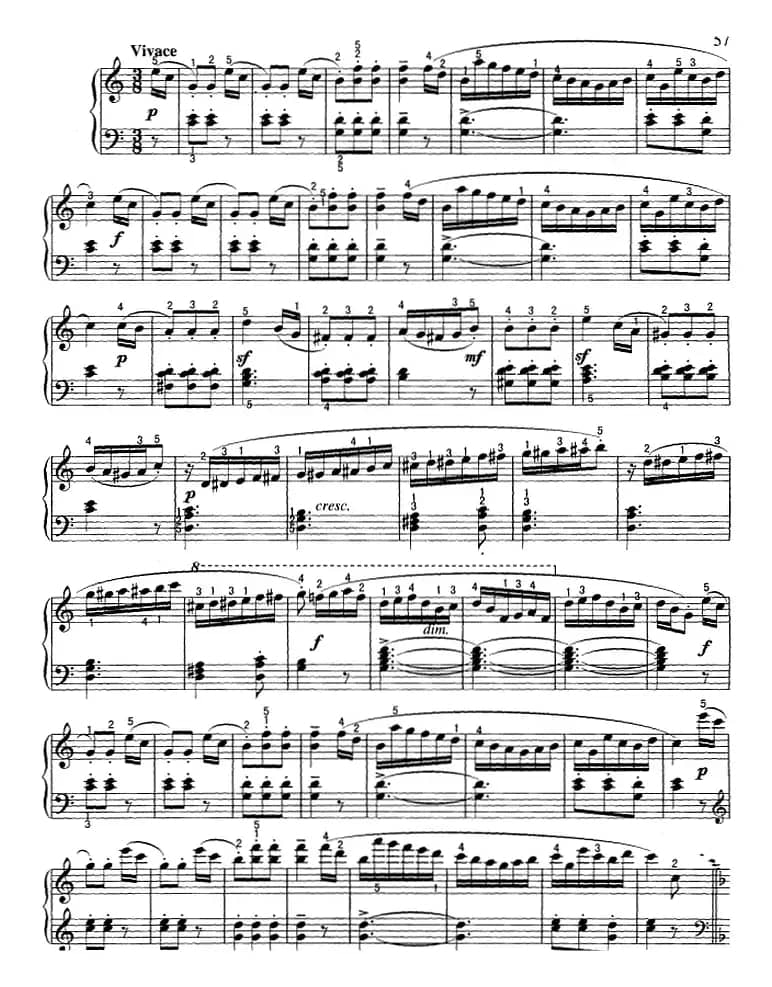 不可不弹的世界钢琴名曲：小奏鸣曲Op.55-1