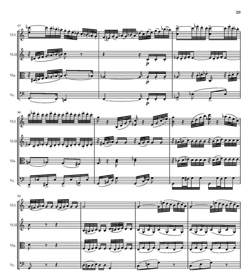 String Quartet nr.18 in E minor（E小调弦乐四重奏、P16-30）