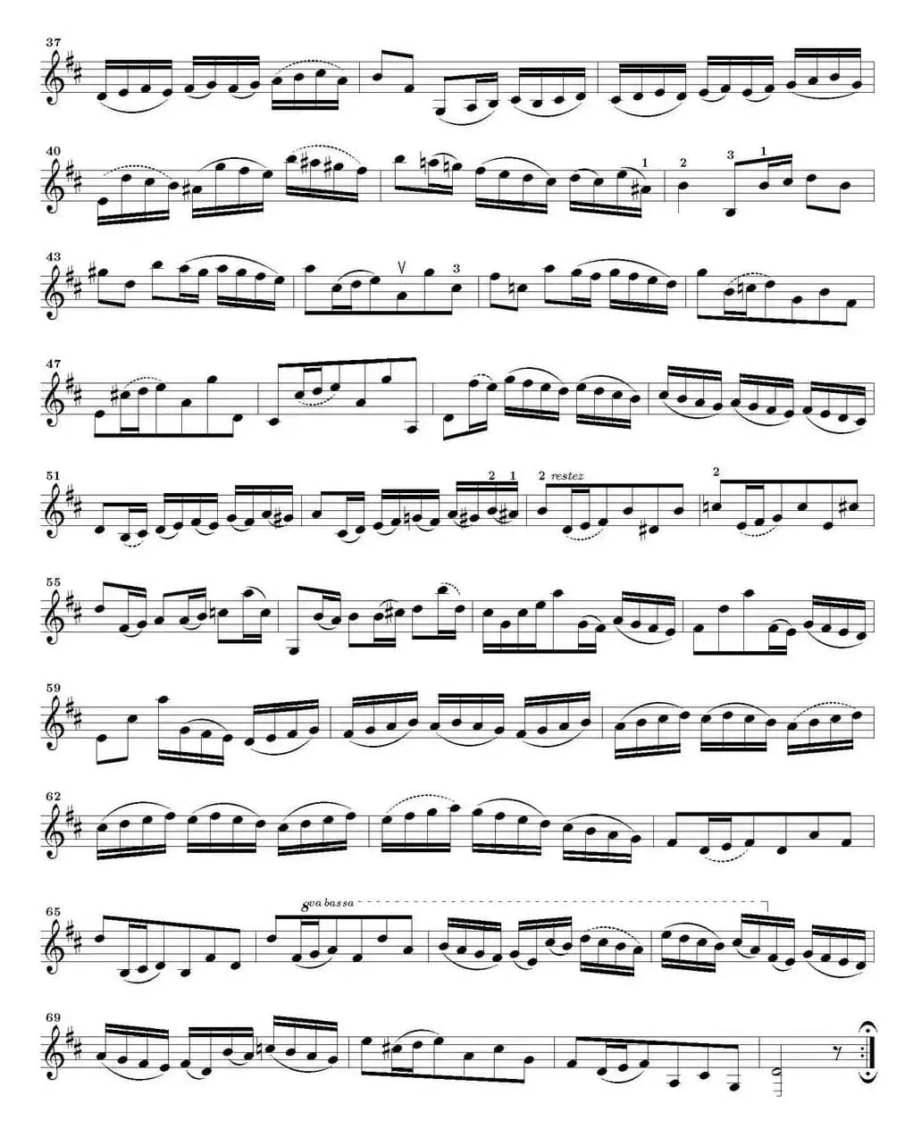 Six Suite Violincello Solo senza Basso（Suite VI）（6首无伴奏大提琴组曲·Ⅵ）