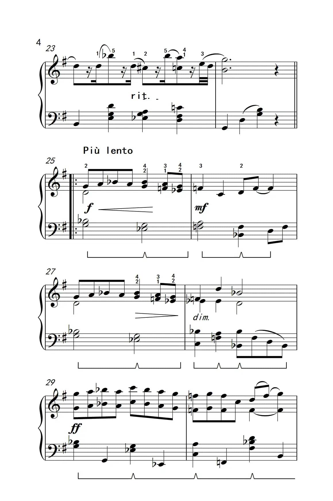 幽默曲（约翰·汤普森 成人钢琴教程 第三册）