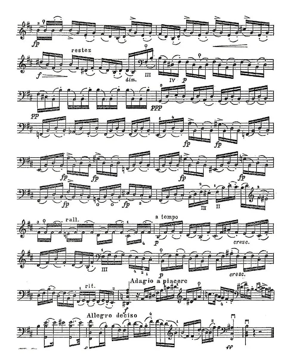 A. Piatti 12 Caprice Op.25（皮阿蒂 12首大提琴随想曲) 第十）