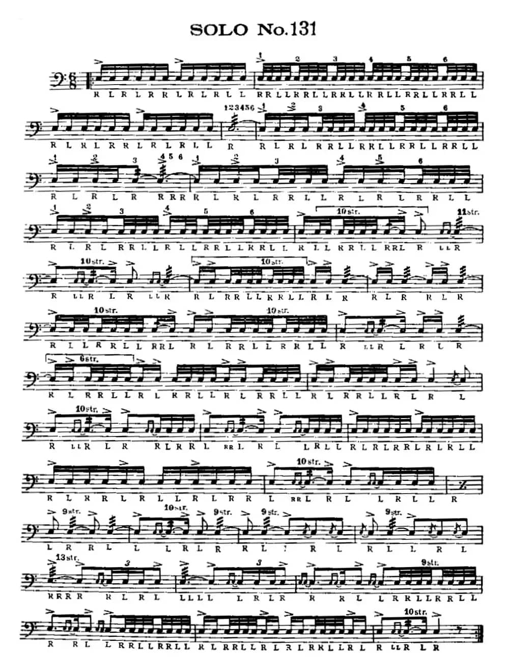 美国军鼓 SOLO No.131-135（爵士鼓谱）