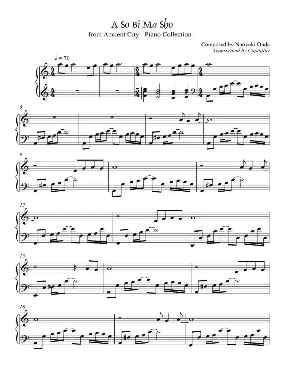 A SO BI MA SHO（《京Ancient City》-5）