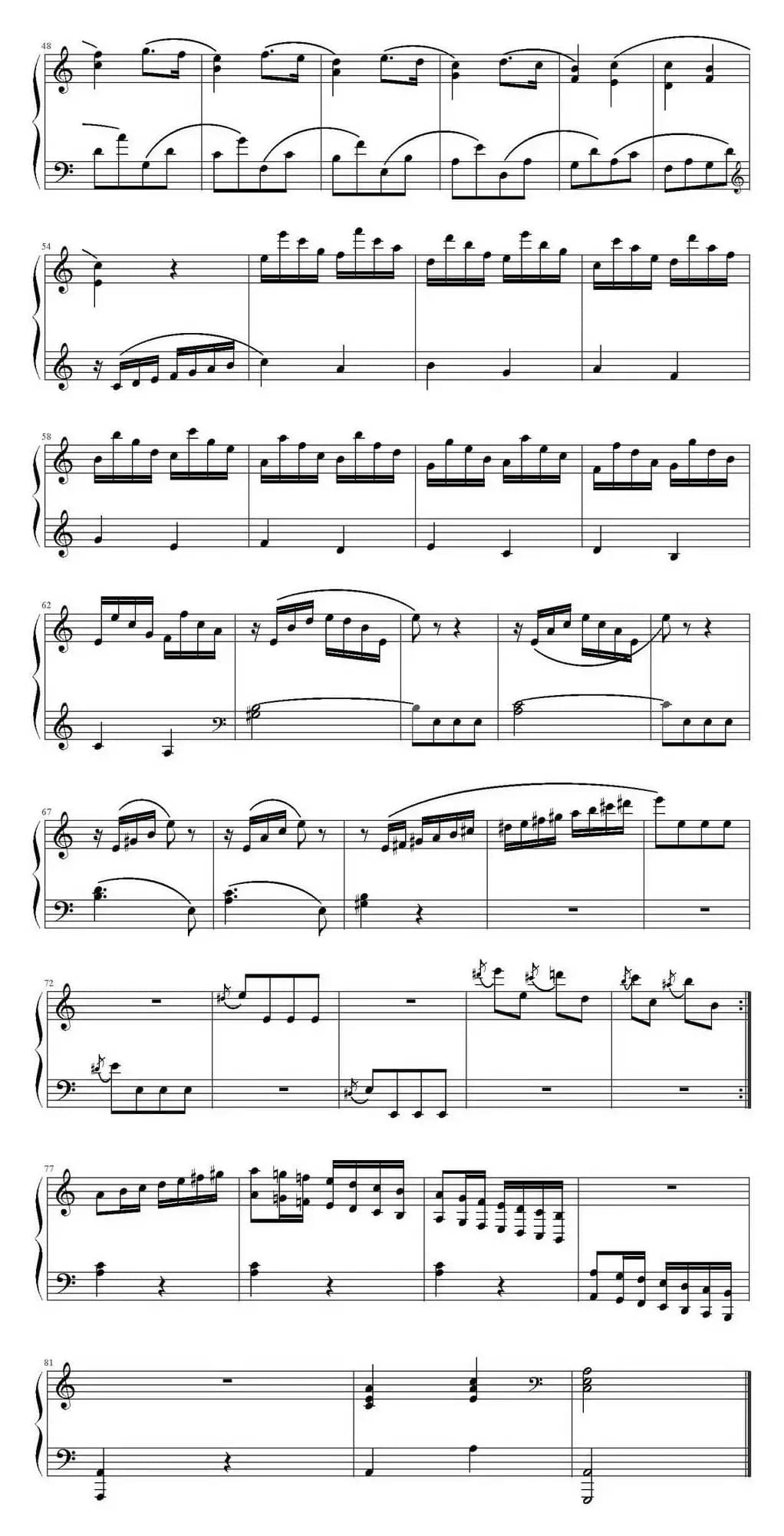 库劳A小调小奏鸣曲Op.88，NO.3