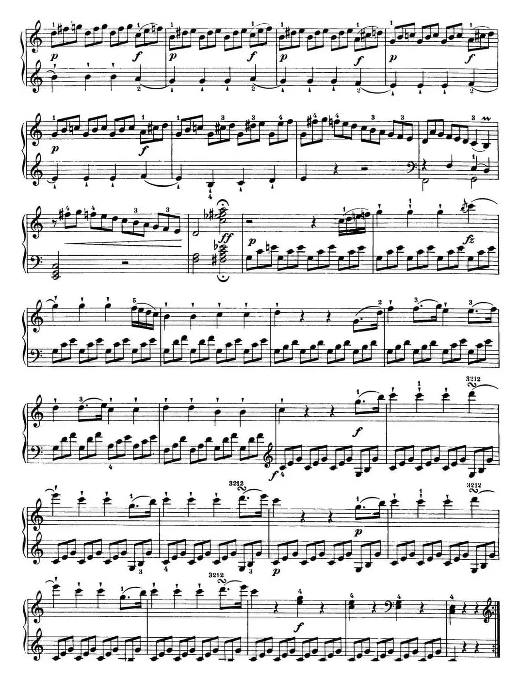 海顿 钢琴奏鸣曲 Hob XVI 35 in C major