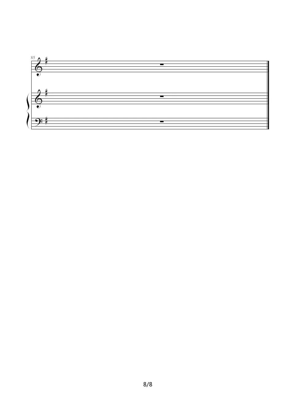 Ending（钢琴伴奏谱）