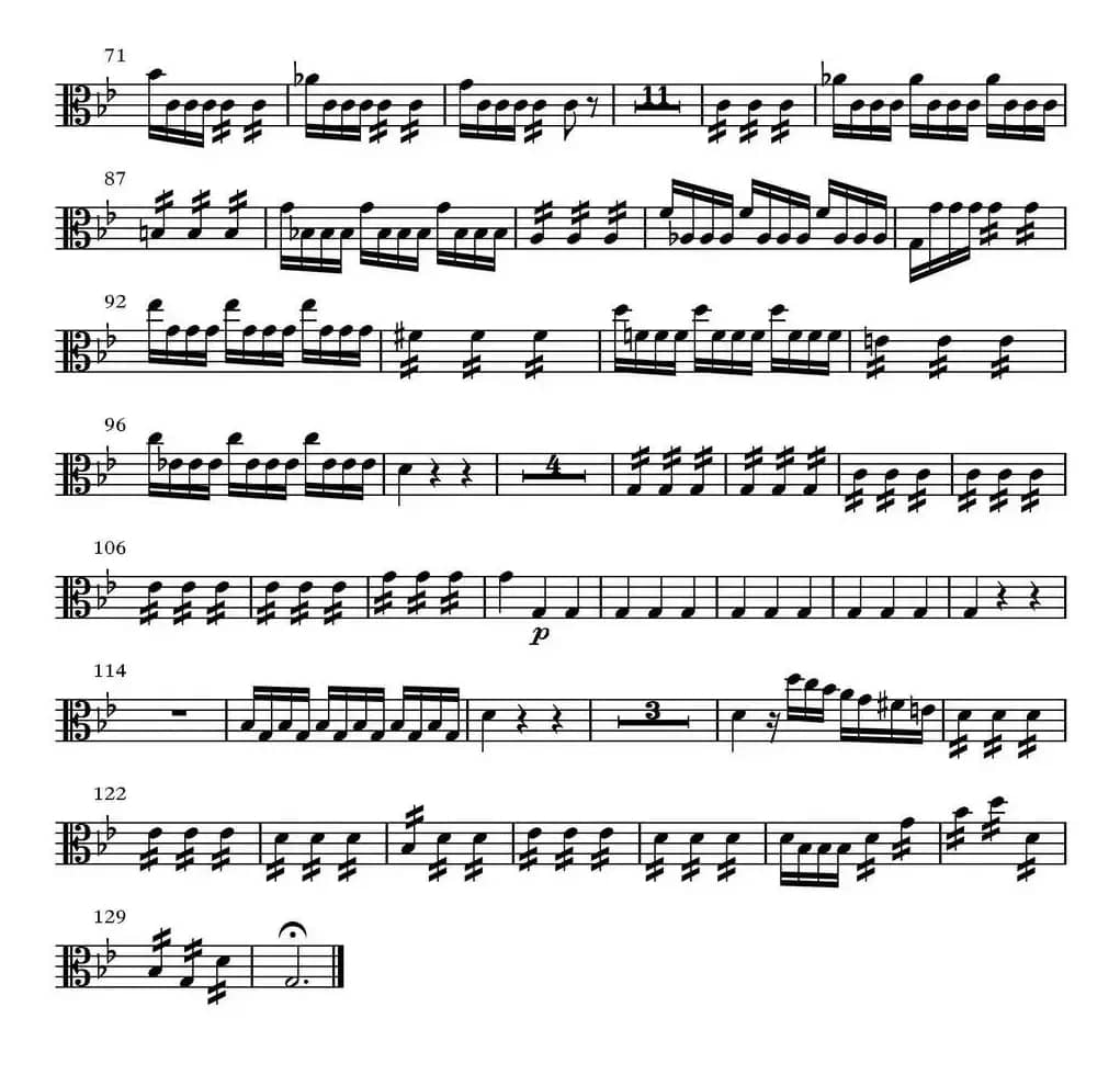 All parts of Summer（四季·夏天）（中提琴分谱）