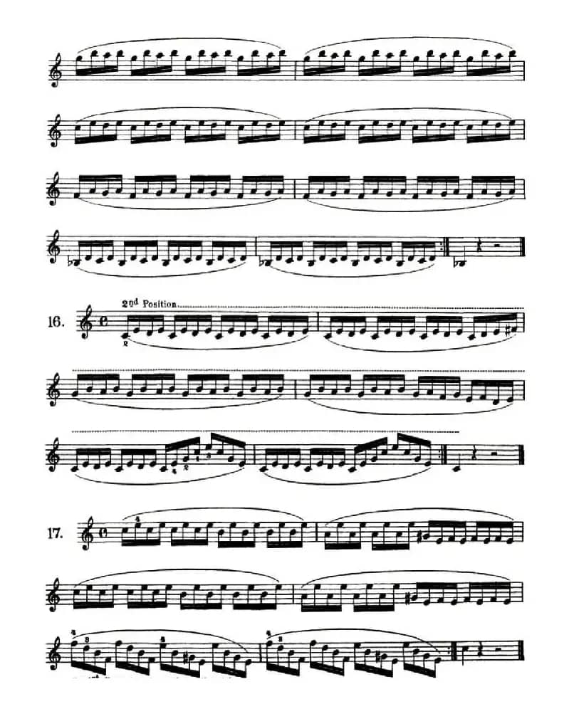 School of Mechanism, Op. 74（小提琴技巧练习13——22）