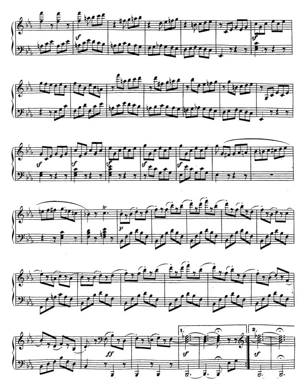 贝多芬钢琴奏鸣曲18 狩猎 降E大调 Op.31 No.3 E-flat major