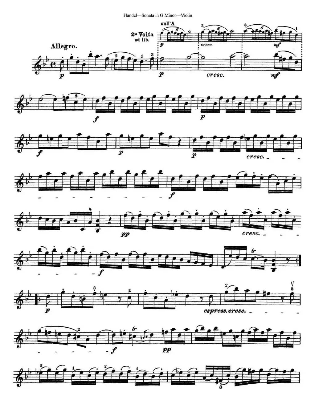 Violin Sonata No.2 in G minor