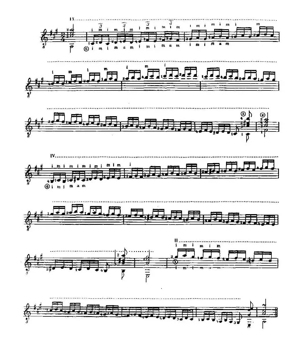 泰雷加高级技巧练习（古典吉他）