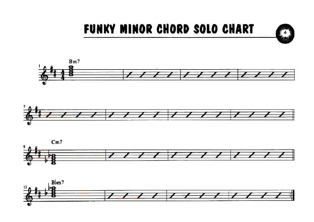 FUNKY MINOR CHORD SOLO