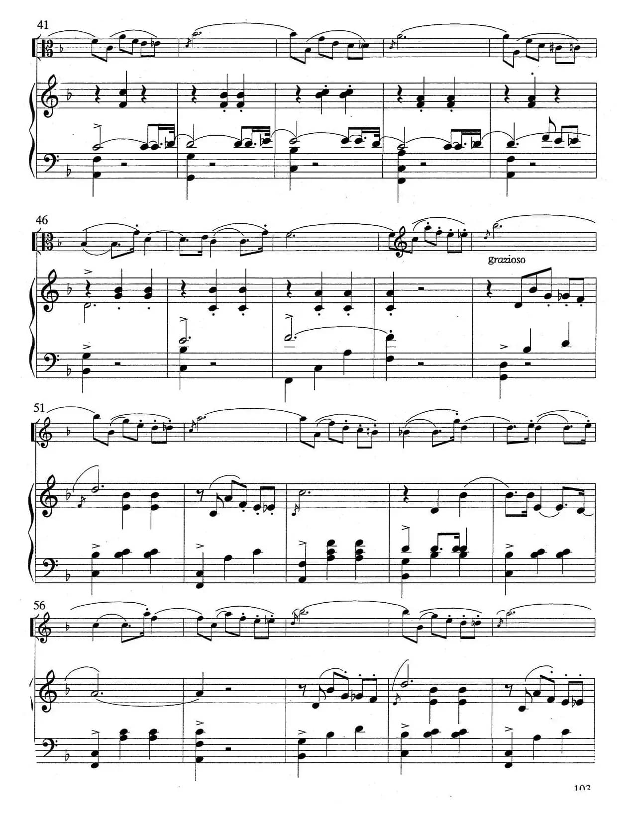 爱的欢乐（中提琴+钢琴伴奏）