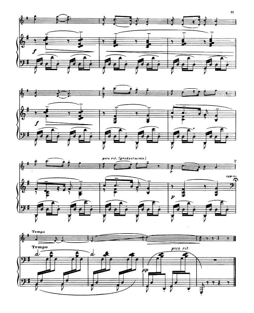 Suite of Spanish Folksongs:3、CANCION（小提琴+钢琴伴奏）