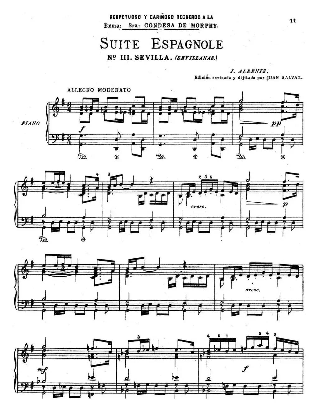 Suite Espanola Op.47（西班牙组曲·Ⅲ）