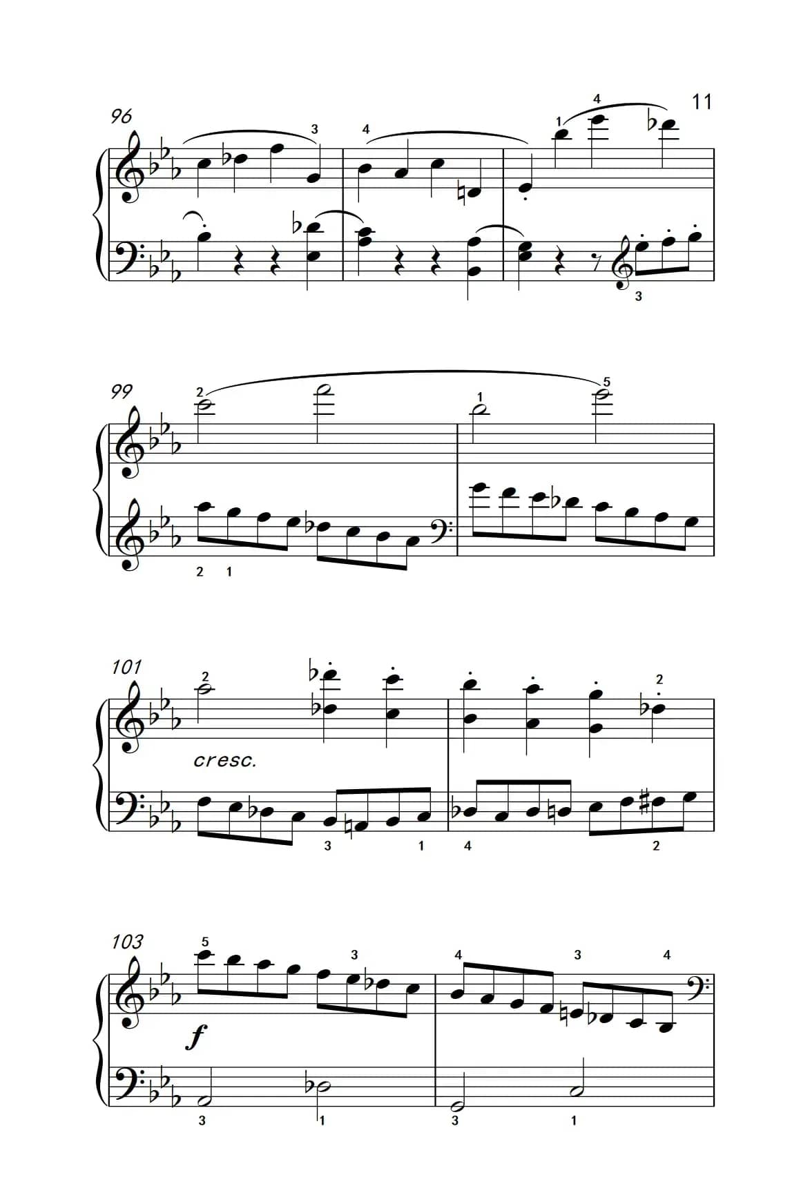 第八钢琴奏鸣曲（悲怆） 快板的回旋曲