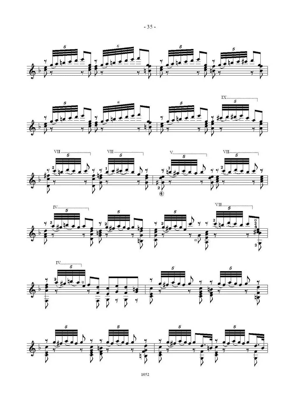 索尔·克斯特26首练习曲之16——20