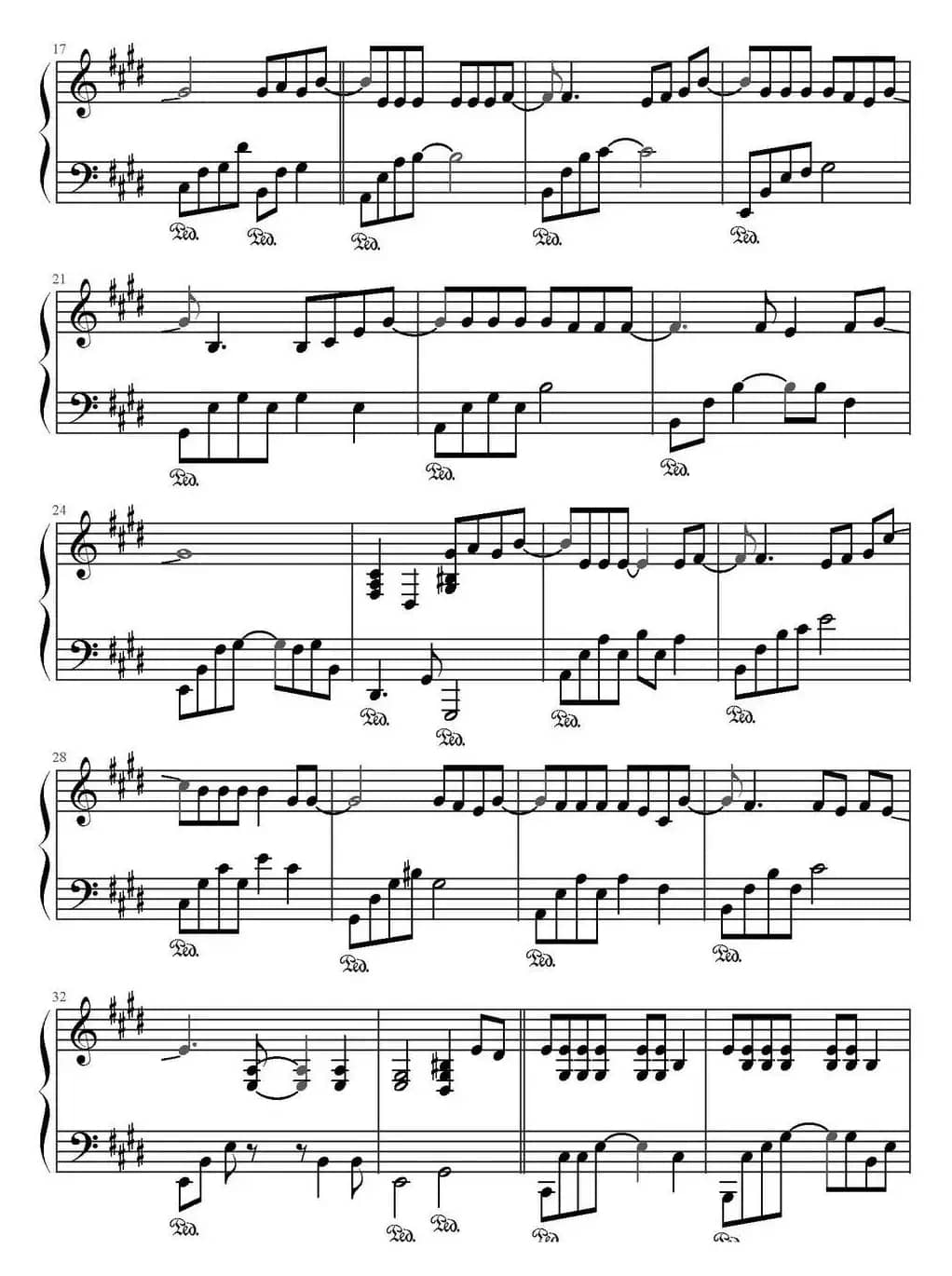 剩下的盛夏 （文武贝钢琴改编版）