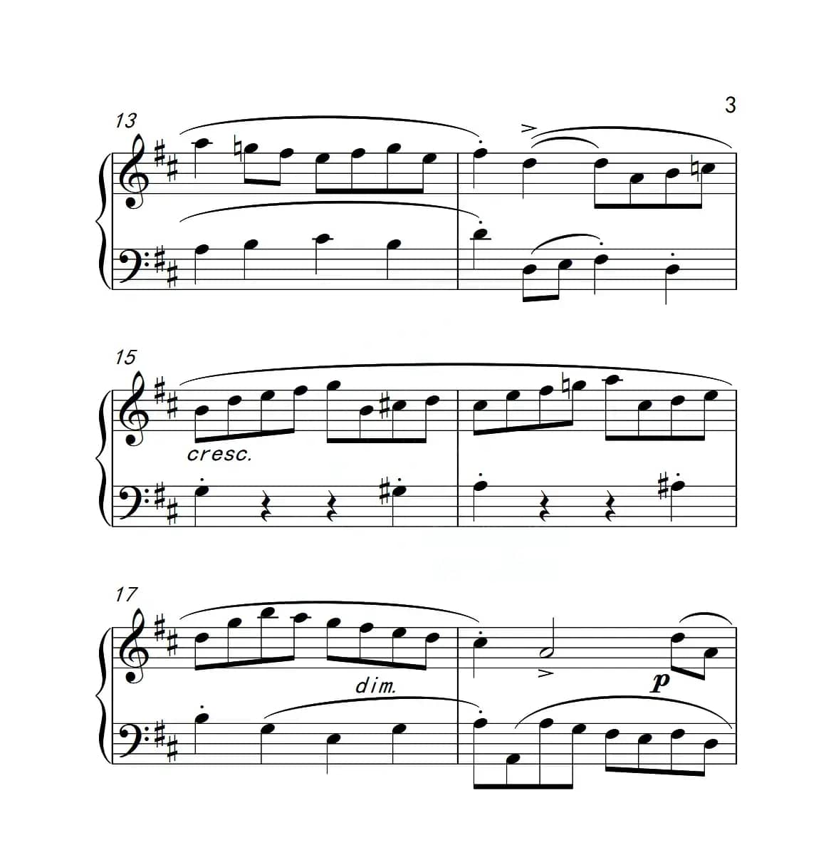 第三级B组 进行曲（中国音乐学院钢琴考级作品1~6级）