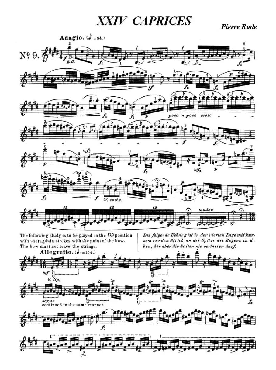 24首小提琴练习曲之9 