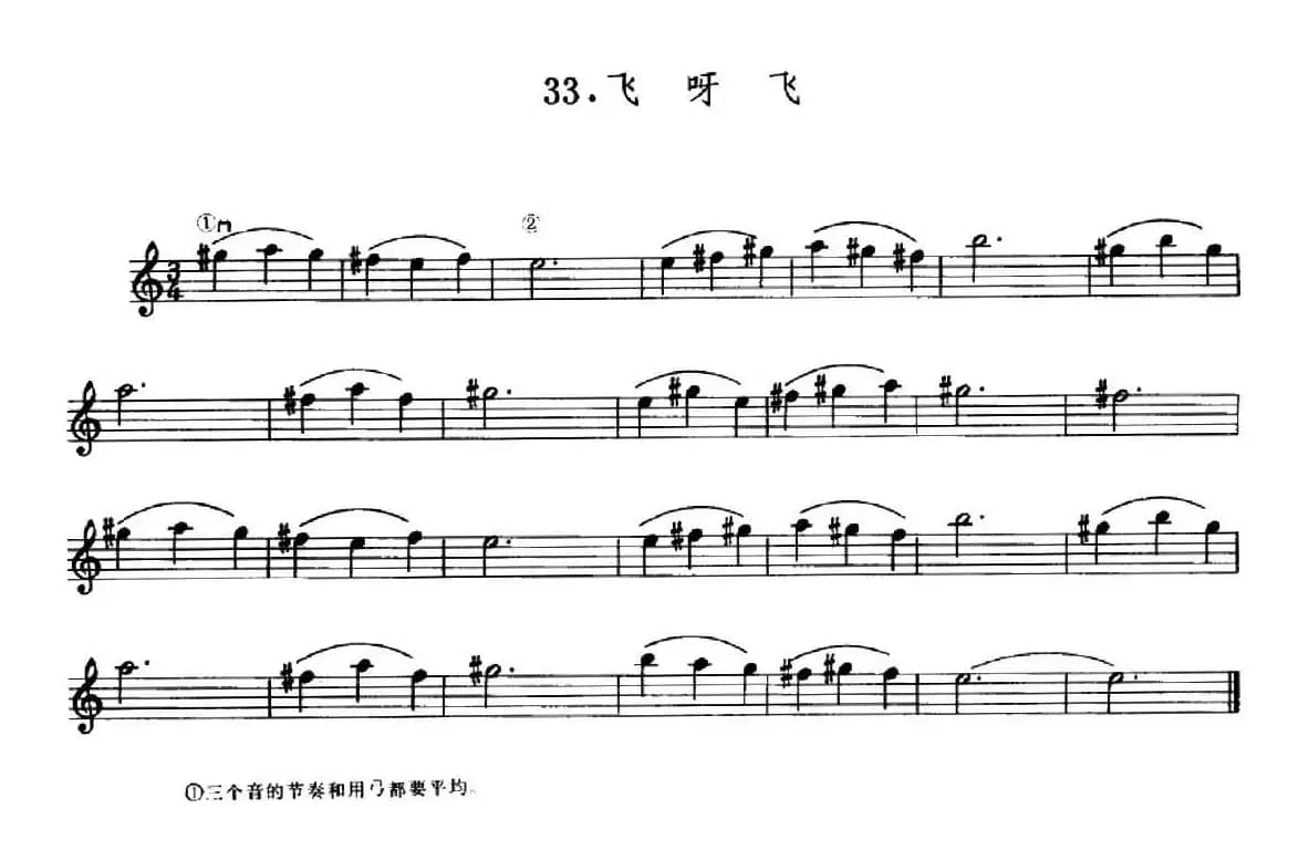 学琴之路练习曲33、飞呀飞