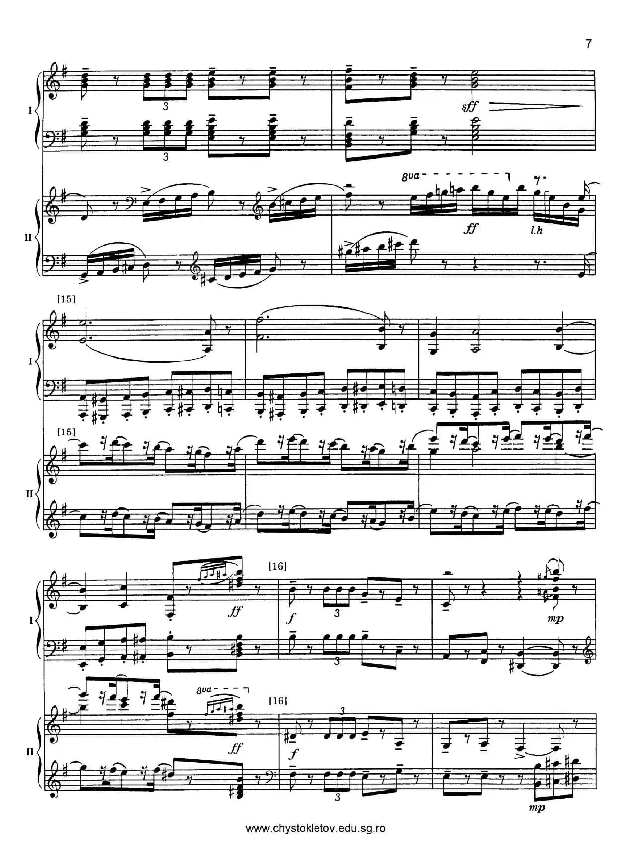 Nutcracker Op.71 芭蕾舞剧《胡桃夹子》（改编双钢琴版·第二部分）