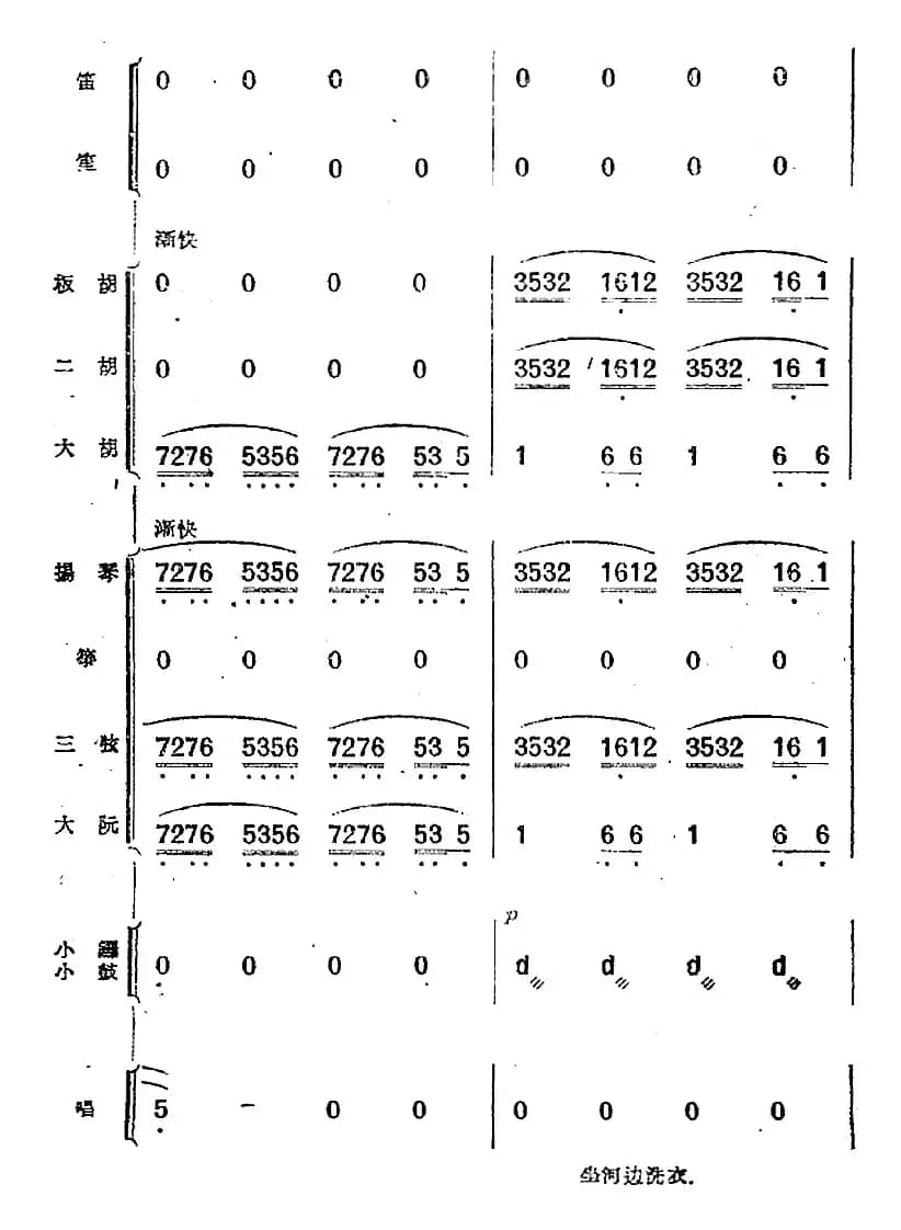 歌剧《小二黑结婚》第一曲 为什么二黑哥还不回还（民乐合奏总谱）