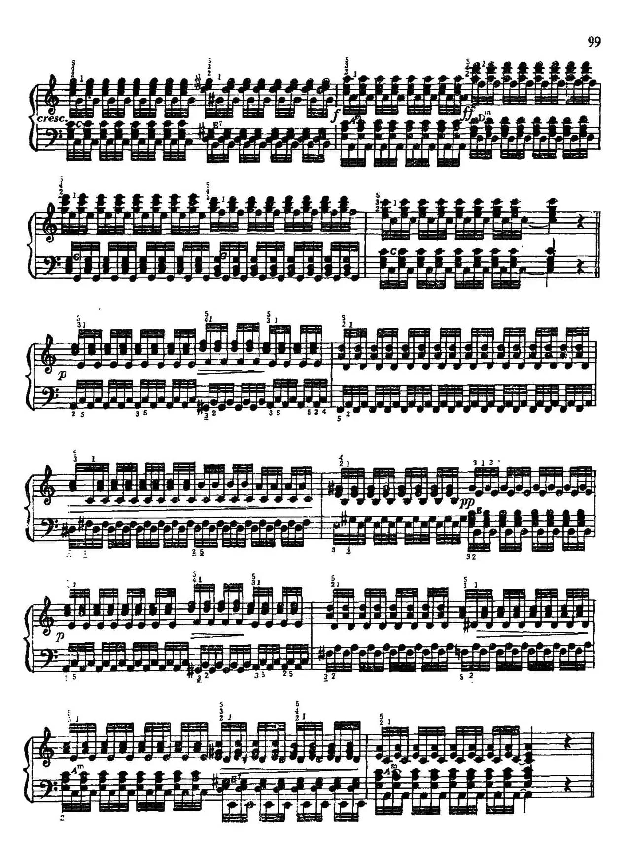 手风琴手指练习 第二部分（震音练习）